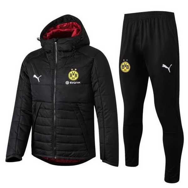 Chaqueta Abajo Borussia Dortmund Conjunto Completo 2019 2020 Negro